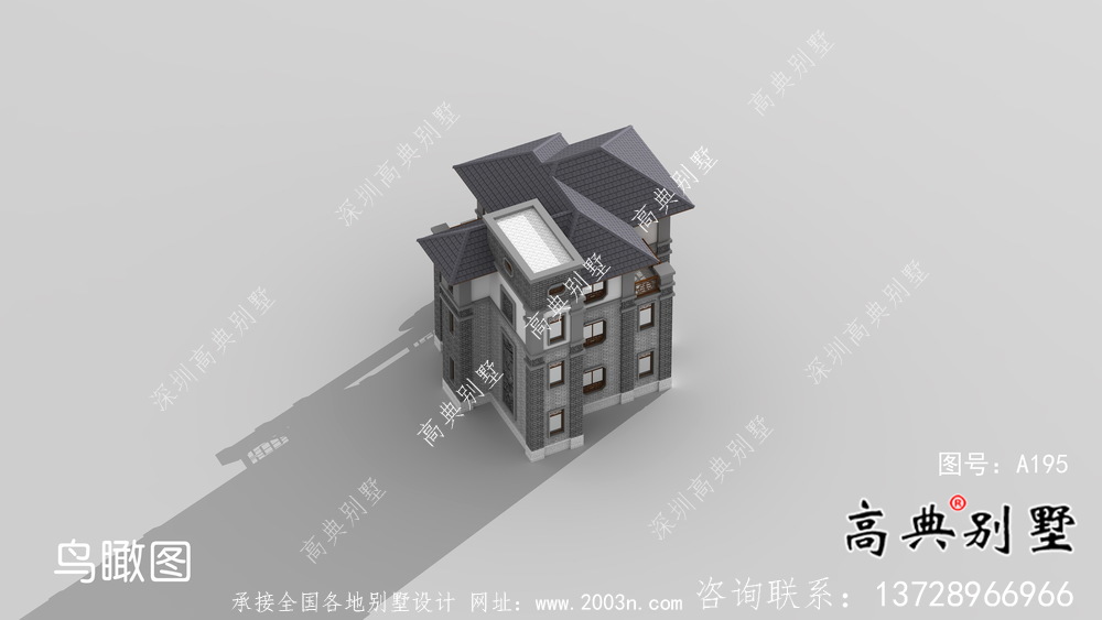 中小型中式别墅，新中式风格别墅设计图