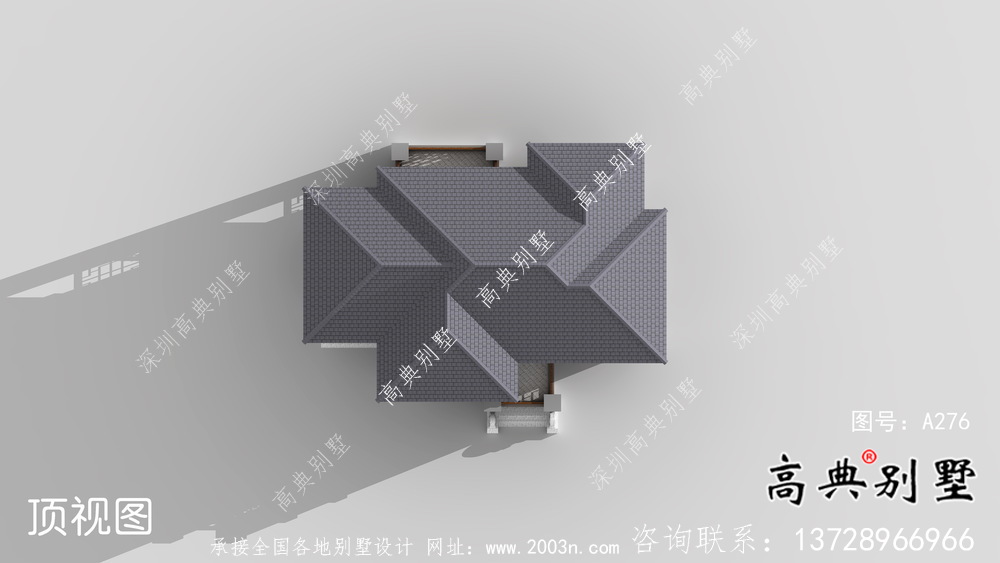 新中式经典复式三层别墅设计图纸