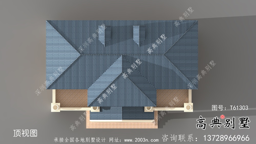 中小型多卧室法式风格新农村住宅设计图