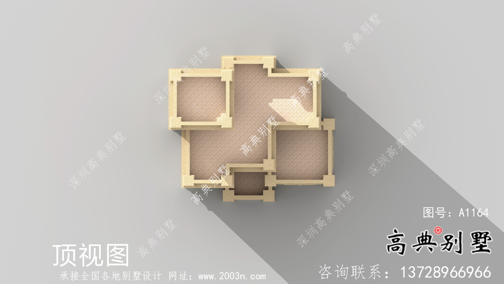 大露台三层欧式别墅设计效果图