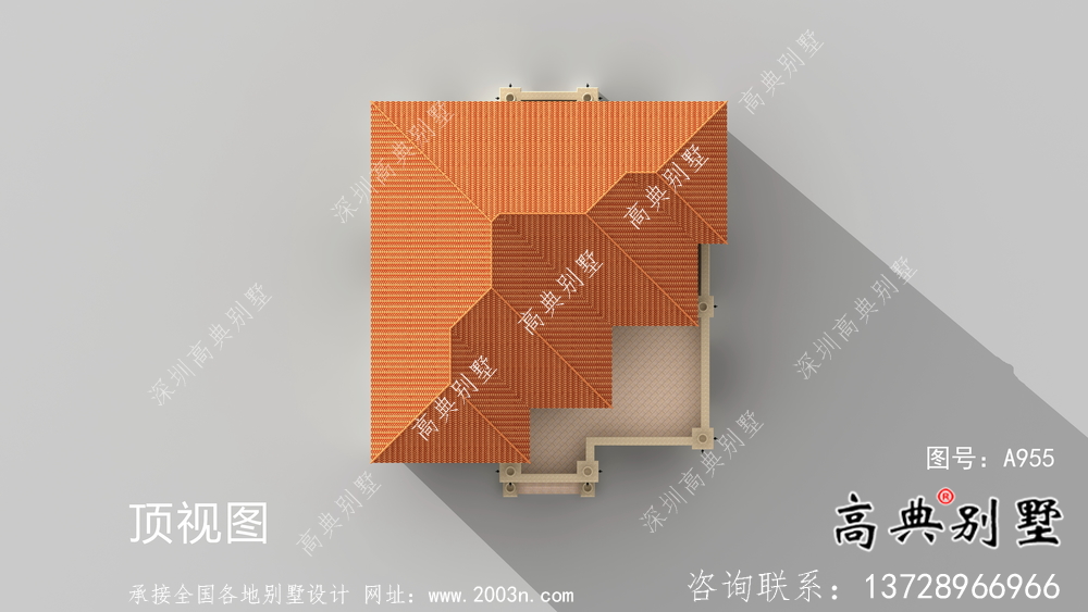 欧式大方二层别墅设计图纸大全