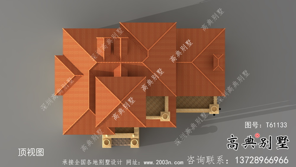 简易实用的坡屋顶普通别墅设计图纸