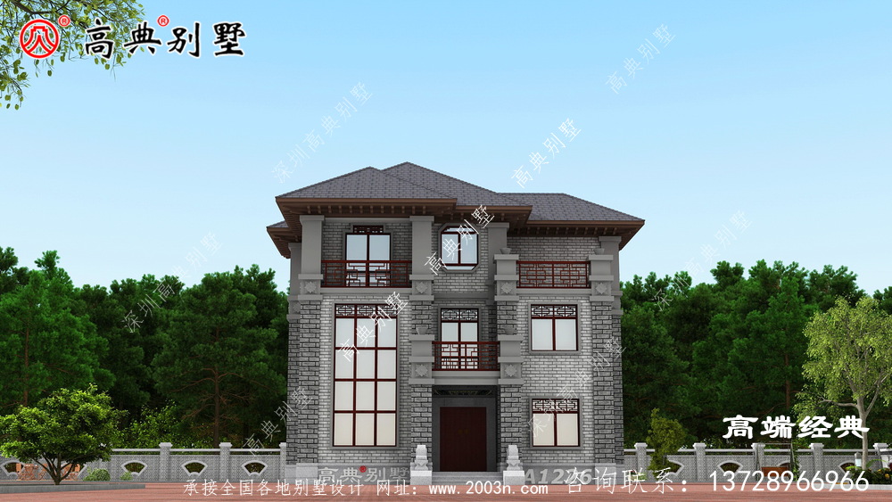 三层农村建房子设计图，保证让你眼前一亮惠州市