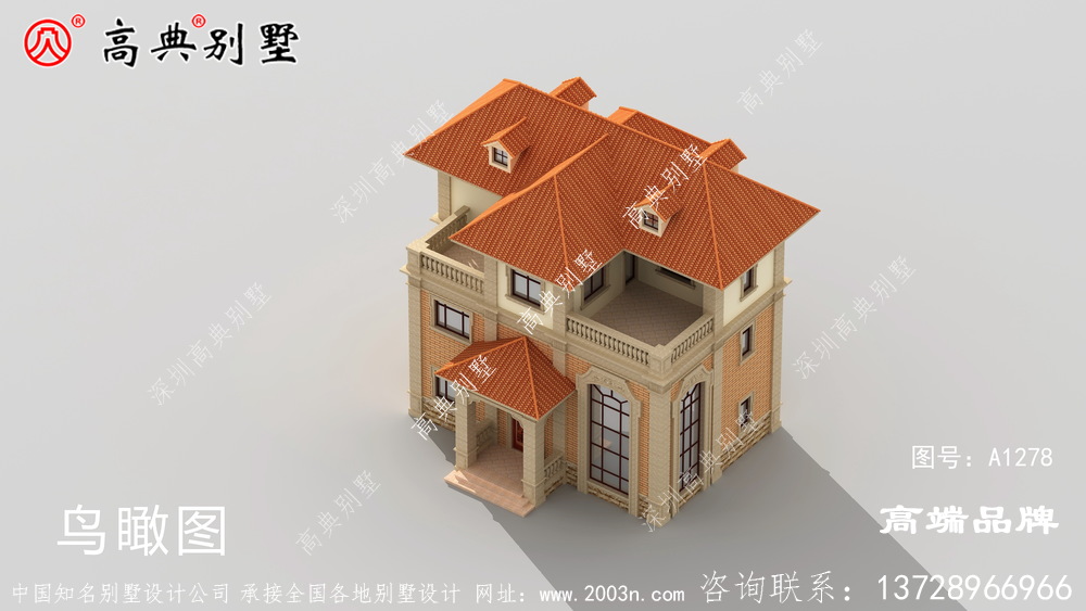 欧式三层小别墅设计图，想在农村建房的朋友有福了！